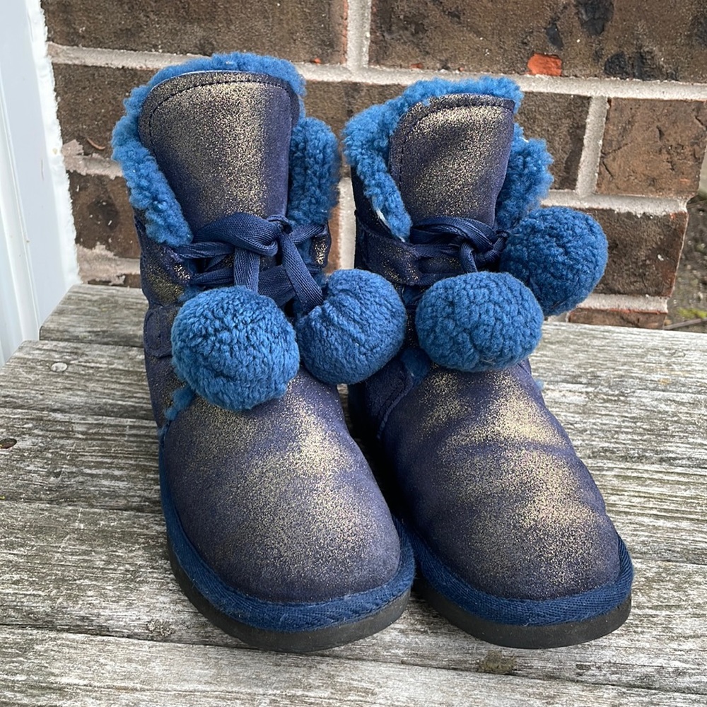 KOALABI Australia kids sparkle Pom Pom winter boots